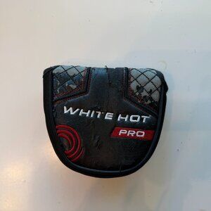 - Odyssey White Hot Pro Mallet Putter Head Cover - Black/Red